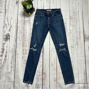 LEVIS 711 ripped style skinny
